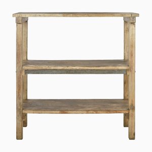 Three-Tier Solid Wood Shelf
