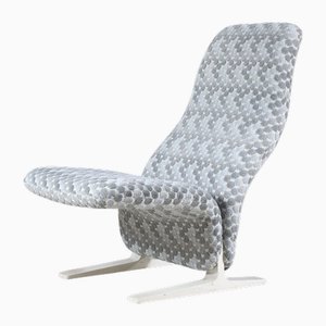 Vintage Dutch Concorde Highback Chair by Pierre Paulin for Artifort, 1970s