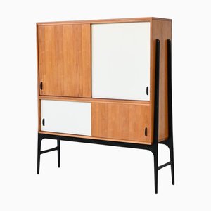Vintage Highboard in Beech by Alfred Hendrickx for Belform, 1958