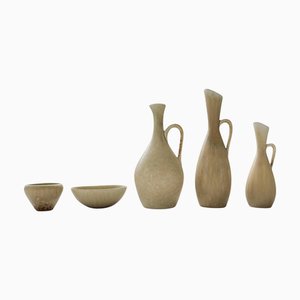 Mid-Century Modern Vessels attributed to Carl-Harry Stålhane for Rörstrand, Sweden, 1950s, Set of 5
