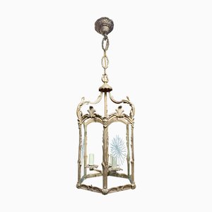 Antique French Rococo Lantern in Gilt Bronze, 1890