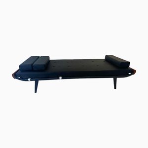 Sofá cama Cleopatra Mid-Century moderno en negro de Dick Cordemeijer
