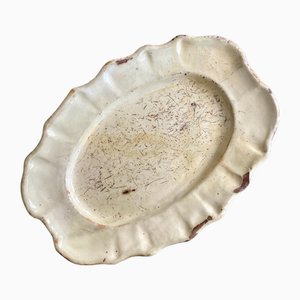 Grand Plat en Faïence Vernie