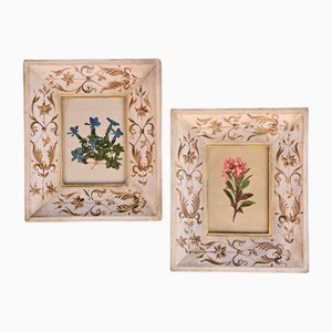 Anton Hartinger, 1897, Glass & Wood & Paper, Framed, Set of 2