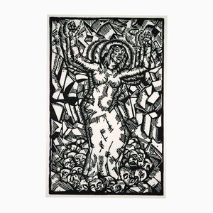 Georg Tappert, la madre, 1964, Linograbado, Papel