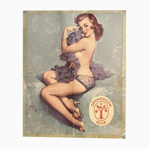 Poster Birre Oranjeboom di Gil Elvgren, B&B, Stati Uniti, anni '50
