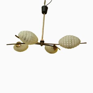 Lampe à Suspension en Verre, France, 1960s