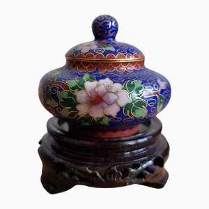 Vintage Cloisonné Jewelry Box, 1970s