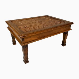 Japanese Bamboo Side Table, 1970s