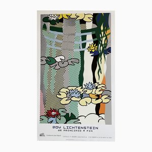 Roy Lichteinstein, Seerosen mit japanischer Brücke, 1992, Papier