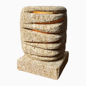 Limestone Table Lamp in the style of Gerard Esnault, 1960-1970s