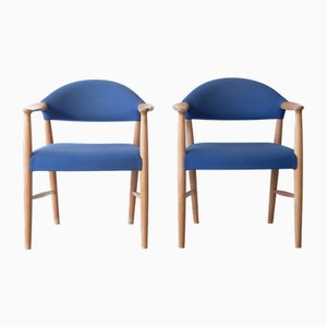 Sillas modelo 223 atribuidas a Kurt Olsen para Slagelse Møbelværk. Juego de 2