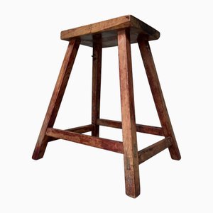 Sgabello minimalista in legno, Giappone, anni '20
