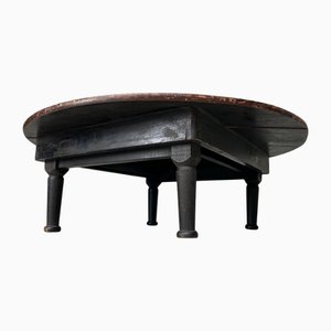 Japanese Traditional Round Folding Table, 1920s