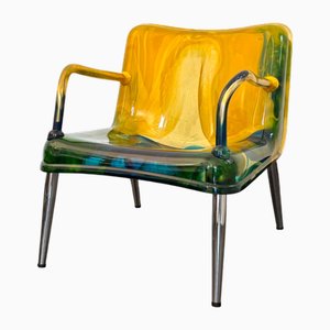 Fauteuil en Résine Multicolore par Pepe Tanzi, 1987