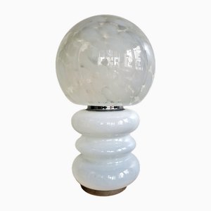 Lámpara de mesa de cristal de Murano, años 70