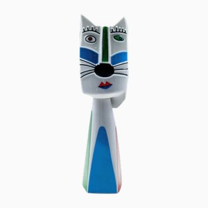 Candelabro con forma de gato de Otmar Alt para Rosenthal, Alemania, años 80