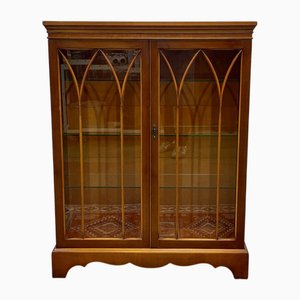 English Yew Display Case, 1950s