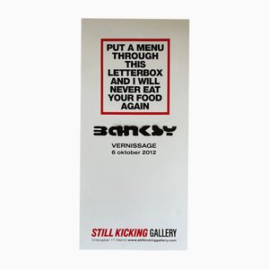 Exhibition Poster Banksy, Put a Menu, Malmo, 2000s, Paper