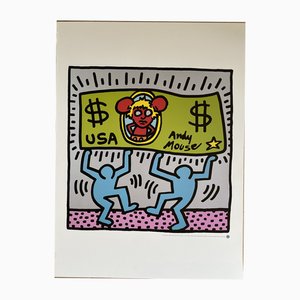 Keith Haring, Andy Mouse, 1986, Papier