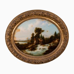 Convex Landscape, 1860, Glass & Gesso