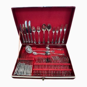 Cubertería barroca 800 de plata de WMF. Juego de 59