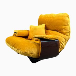 Fauteuil Vintage Jaune par Michel Ducaroy pour Ligne Roset