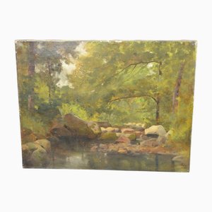 CH, el estanque en el bosque, 1892, óleo sobre lienzo