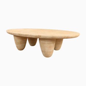 Milo Coffee Table in Natural Travertine by Stonemarble