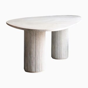 Travertine Stone Elena Dining Table by Stonemarble
