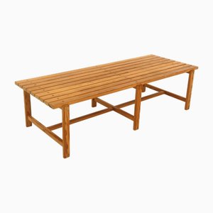 Scandinavian Pine Bench, Sweden, 1970s