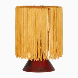 Art Deco Tischlampe aus lackiertem Holz, 1930