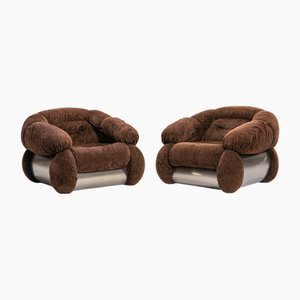 Set of Chairs by Adriano Piazzesi, 1970s
