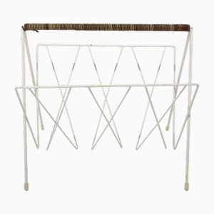 Metal Magazine Rack, Sweden, 1950s