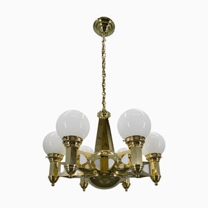 Art Nouveau Chandelier by Emil Kralik for Vulkania, 1920s