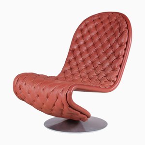 Vintage Danish Lowback 1-2-3 Chair by Verner Panton for Fritz Hansen, 1970s