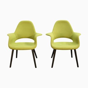Organic Chairs attributed to Charles Eames & Eero Saarinen for Vitra, Set of 2