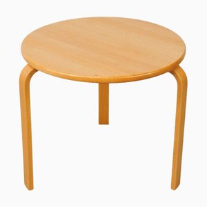 Komplett restaurierter dänischer stapelbarer Beistelltisch aus Buche von Bent Silberg, 1970er