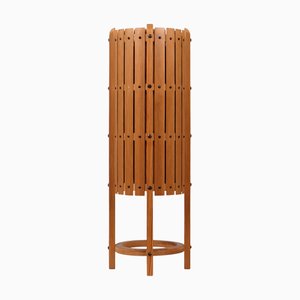 Swedish Modern Pine Floor Lamp by Axel Einar Hjorth, 1960s