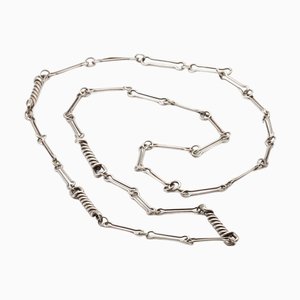 Collar modernista de plata, Francia, años 50