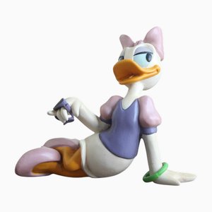 Walt Disney Lying Daisy Duck Statue, 1980s