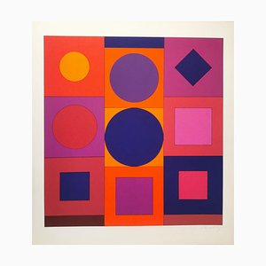 Victor Vasarely, Granat, 1966, Silkscreen