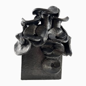 Große Brutalistische Keramikvase von Barbara & Gisbert Haberland, Deutschland, 1970er