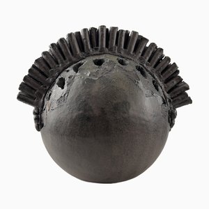 Brutalist Spherical Ceramic Vase by Barbara & Gisbert Haberland, 1970s