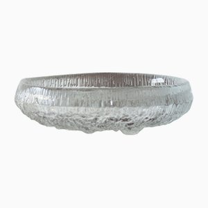 Bol Lunaria en Verre de Glace par Tapio Wirkkala pour Iittala, 1972