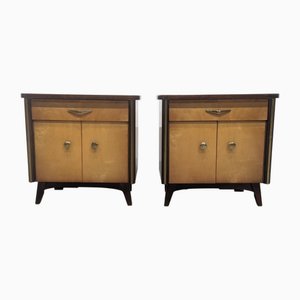 Vintage Nachttische, 1950er, 2er Set
