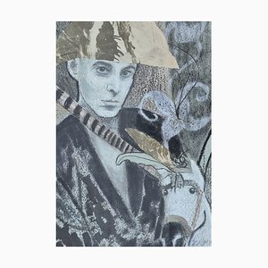 Zofia Misiak, Un país diferente, 2020, Gouache y pastel al óleo sobre papel