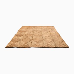 Alfombra italiana vintage de mimbre de Gervasoni Udine, años 60