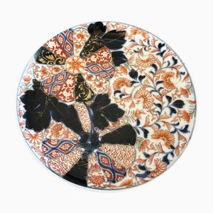Antique Japanese Hand Painted Imari Plate, 1860s