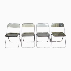 Sedie pieghevoli Space Age Plia di Giancarlo Piretti per Castelli, anni '60, set di 4